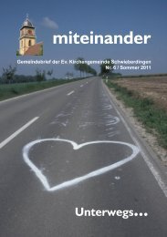 miteinander - Evangelische Kirchengemeinde Schwieberdingen