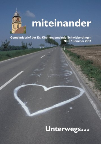 miteinander - Evangelische Kirchengemeinde Schwieberdingen