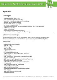 Apotheken Leistungen - Schweriner Apothekenrechenzentrum GmbH