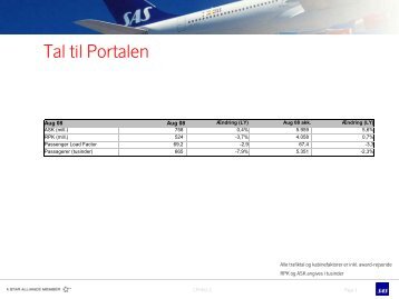 Trafiktal med kommentarer og grafisk fremstilling - SAS