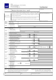 Medical information form - medif - SAS