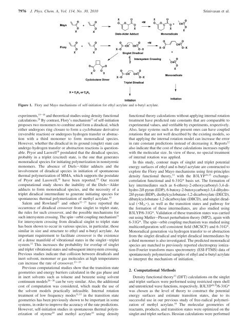 Self-Initiation Mechanism in Spontaneous Thermal Polymerization of ...