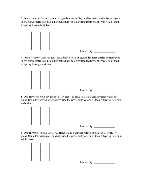 Punnett Squares and Binomials