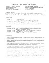 Curriculum Vitae â Gareth Paul Alexander - School of Arts ...