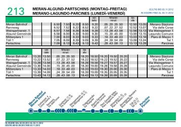 213 MERAN-ALGUND-PARTSCHINS (MONTAG–FREITAG ... - sasa