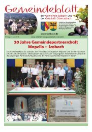 Gemeindeblatt Kw 18 Sasbach Bei Achern