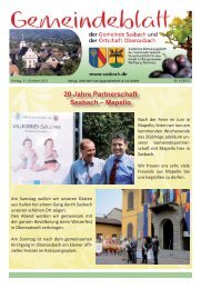 20 Jahre Partnerschaft Sasbach â€“ Mapello