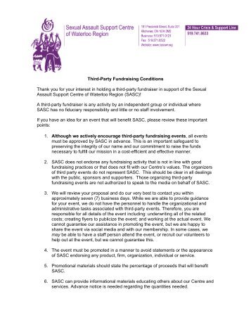 to download information and proposal form for Third-Party Fundraising