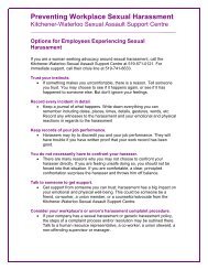 Options for Employees Experiencing Sexual Harassment