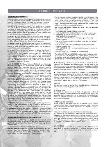 guide to authors - the South African Society for Enology & Viticulture