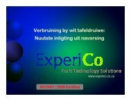 Verbruining van wit tafeldruiwe