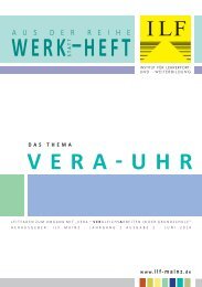 ILF WERK-statt-HEFT Nr.2: VERA UHR