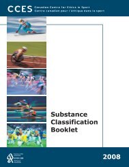 2008 Substance Classification Booklet - SIRC