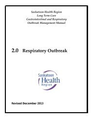 Outbreak - Saskatoon Health Region