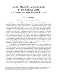 power, mobility, and diaspora in the global city: an ... - Saskia Sassen