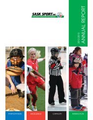 SSI 2012-13 Annual Report.indd - Sask Sport Inc.