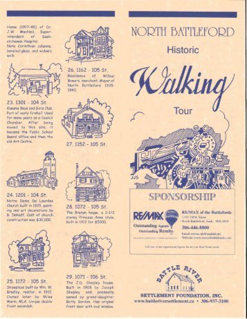 North Battleford Hist. Walking Tour Brochure.pdf - Tourism ...