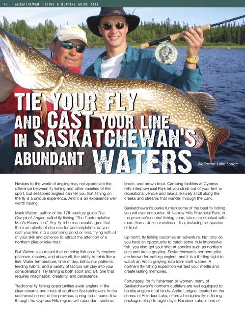 fishing & hunting guide - Tourism Saskatchewan