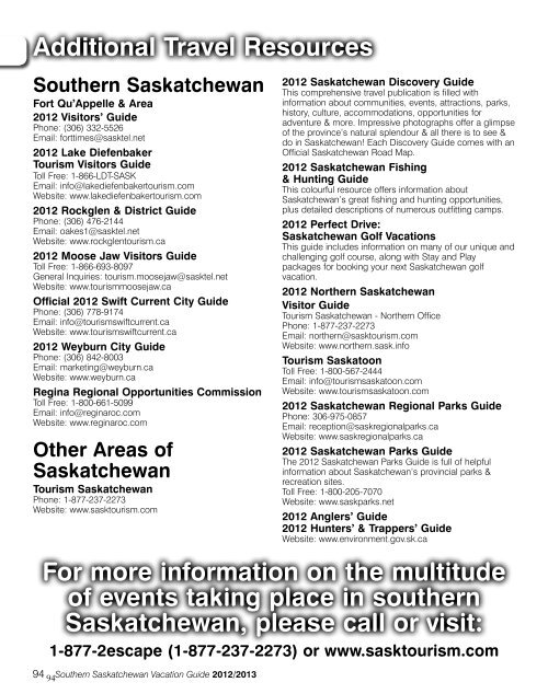 Southern Saskatchewan - Tourism Saskatchewan