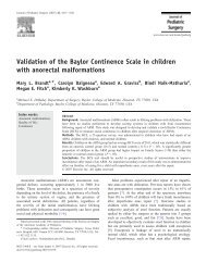 Validation of the Baylor Continence Scale in children - ResearchGate