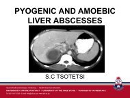 PYOGENIC AND AMOEBIC LIVER ABSCESSES - SASSiT