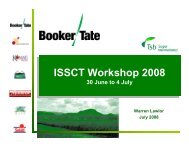 ISSCT Workshop 2008 ISSCT Workshop 2008 - sasta