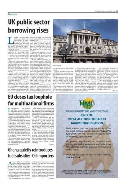 The Standard 22 June 2014