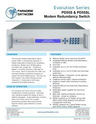 PD55S & PD55SL Modem Redundancy Switch - Satcom Services