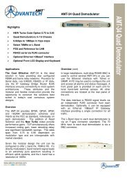 AMT-34 Quad Demodulator - Satcom Services