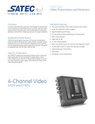 Data Sheet -- 4-Channel Video - SATEC