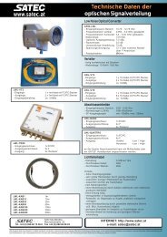 Technische Daten + Anwendungsbeispiele - SATEC