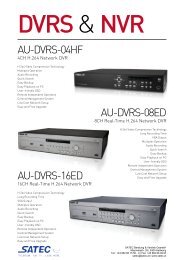 AU-DVRS-04HF AU-DVRS-08ED AU-DVRS-16ED - SATEC