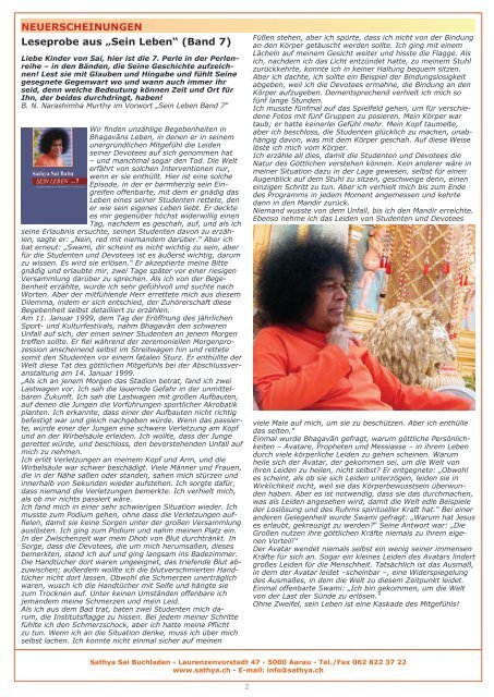 als PDF - Sathya Sai Organisation Schweiz