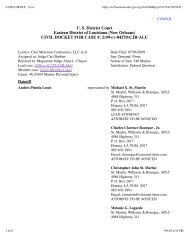Leoni v Chet Morrison Docket.pdf - ACE Insurance Litigation Watch