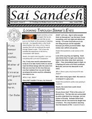 496 kB - The Sri Sathya Sai Baba Centre of Toronto