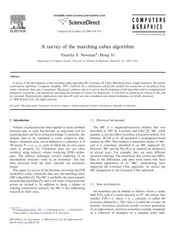 A survey of the marching cubes algorithm