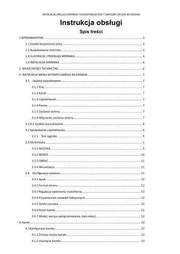 instrukcja obsługi w j. polskim - PDF - SatNet