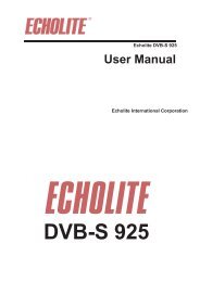 DVB-S 925 User Manual - echolite