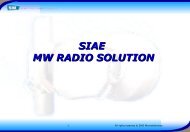 siae mw radio solution - Sat-Trakt Telecommunications