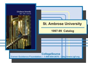 University Catalog - St. Ambrose University