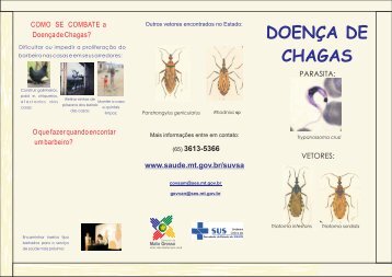 FOLDER CHAGAS new - Secretaria de Estado de SaÃºde de Mato ...