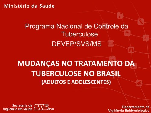 MudanÃ§as no tratamento da TB