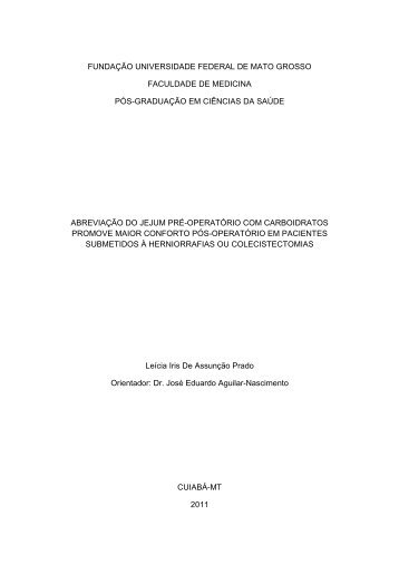 Tese LeÃ­cia Prado - Secretaria de Estado de SaÃºde de Mato Grosso