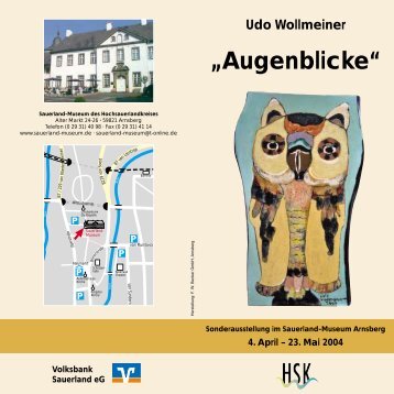Udo Wollmeiner - "Augenblicke 2004" - Sauerland-Museum
