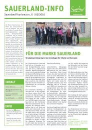 SAUERLAND-INFO - Sauerland-Tourismus