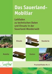 Das Sauerland- Mobiliar - Sauerland-Tourismus