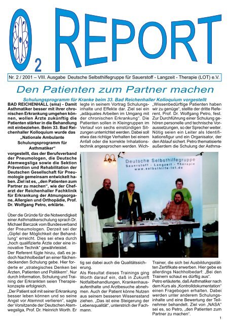 Den Patienten zum Partner machen - Deutsche Selbsthilfegruppe ...