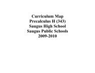 Curriculum map saugus high school saugus public schools