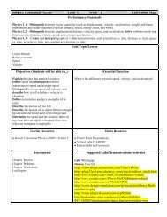 Subject: Conceptual Physics Term 1 Week 1 Curriculum Map ...