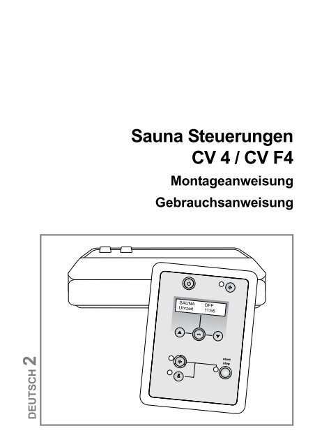 CV 4 und CV F4 -Bedienungsanleitung, komplett